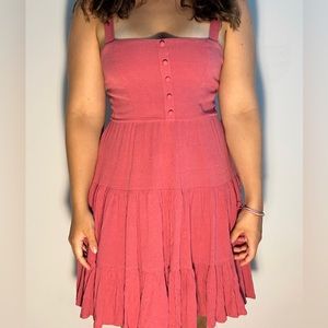 Pink flowy sundress